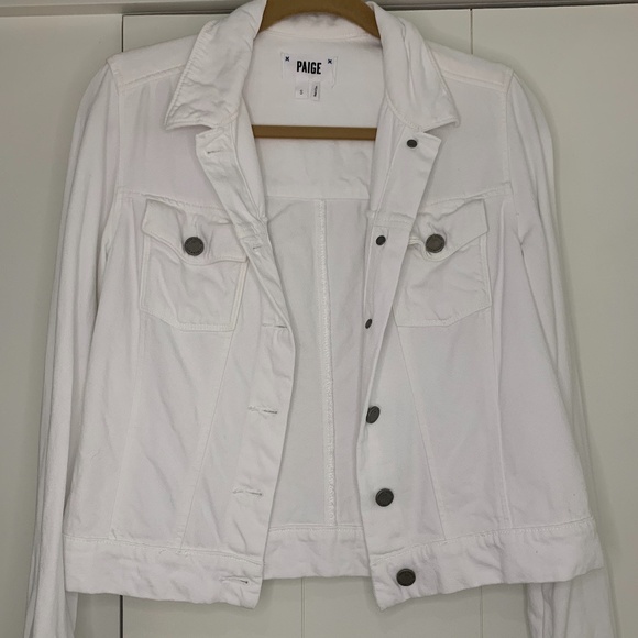 Paige White Denim Jacket - Picture 1 of 1